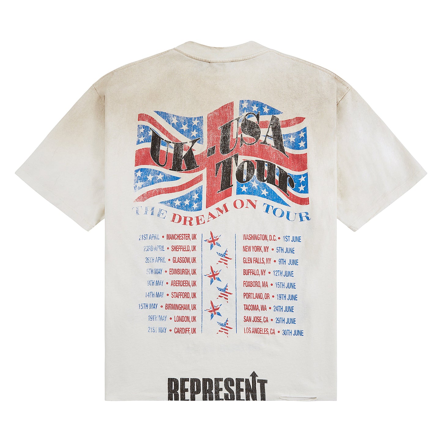 Dream On Tour Tee | Washed Ecru