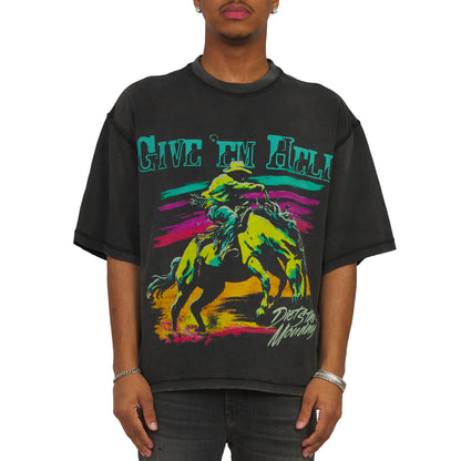 Give Em Hell Tee | Vintage Black