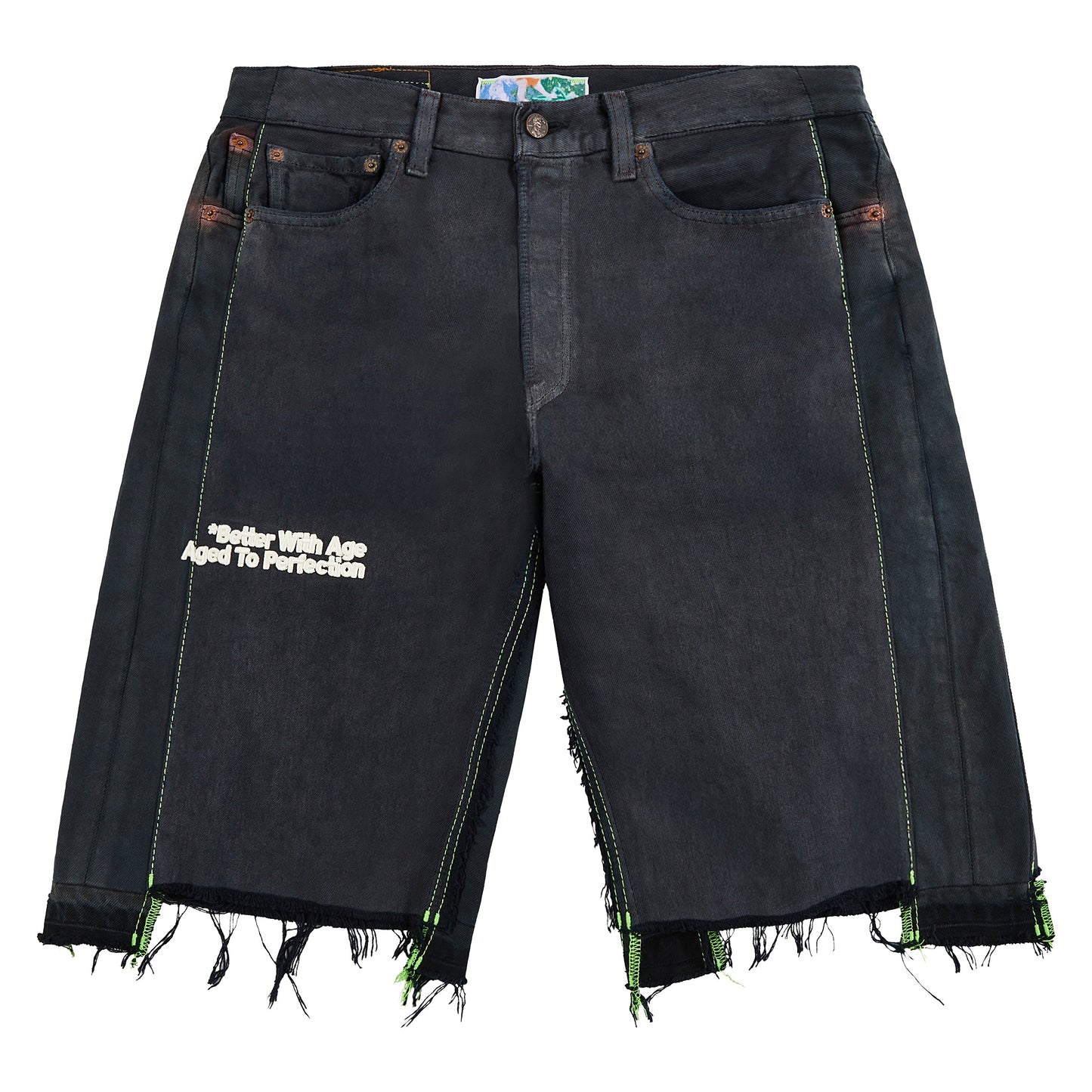 Monroe Triple-Wide Denim Short | Black