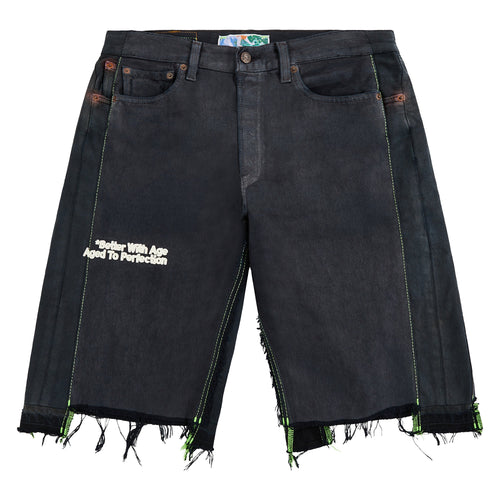 Monroe Triple-Wide Denim Short | Black
