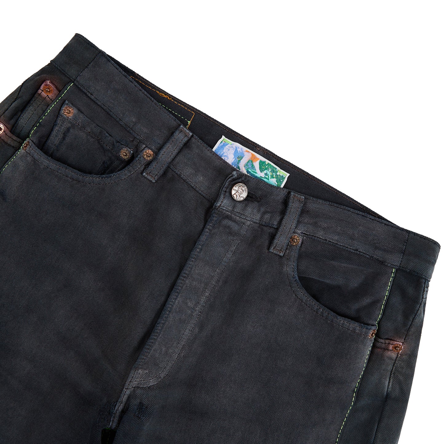 Monroe Triple-Wide Denim Short | Black