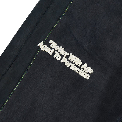 Monroe Triple-Wide Denim Short | Black
