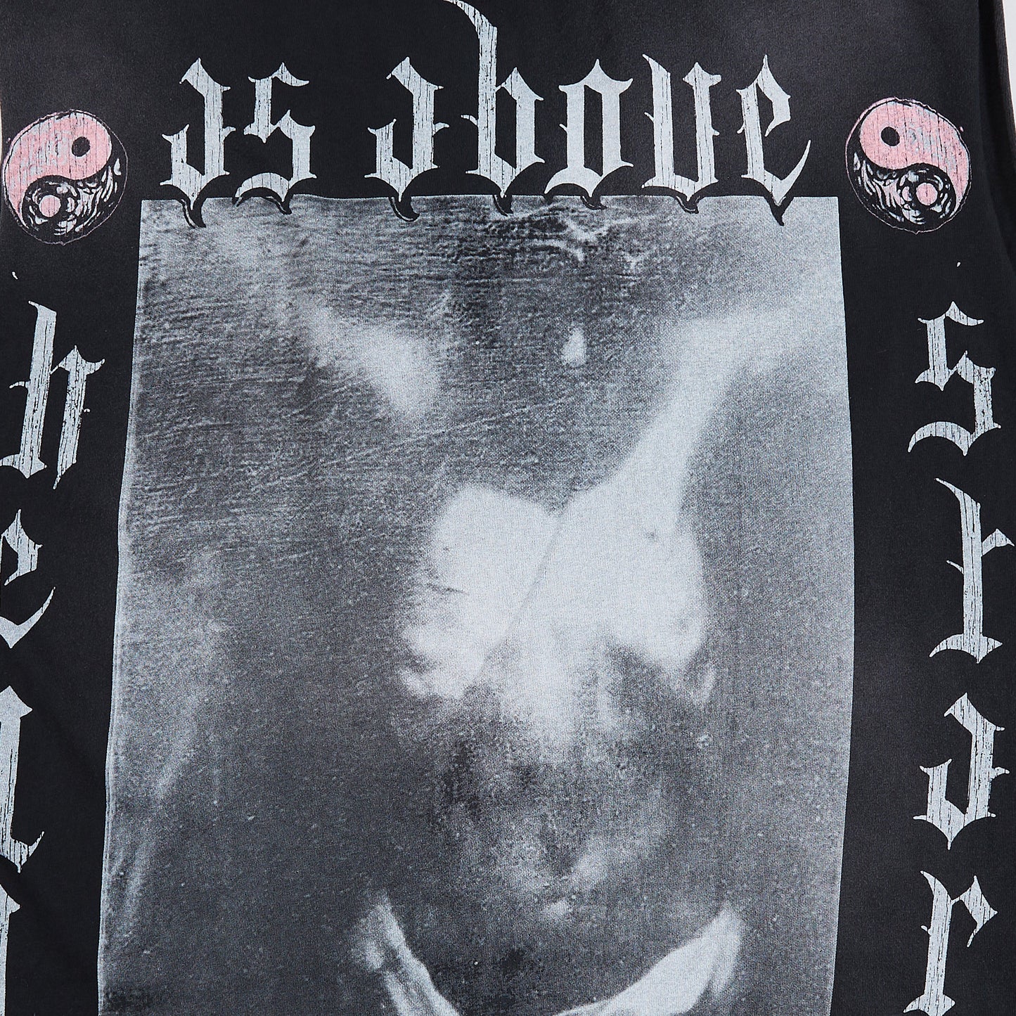 As Above So Below Sleeveless Tee | Blk