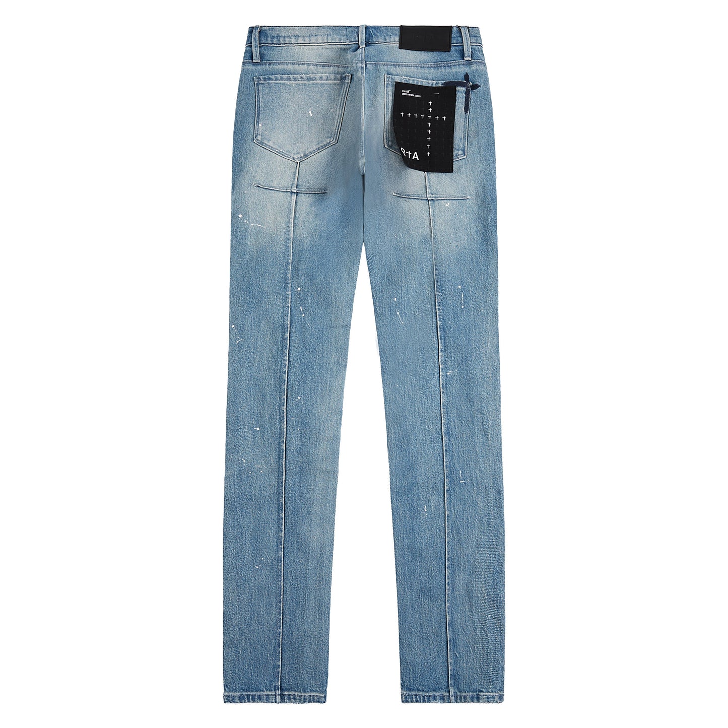 Clayton Medium Blue Painted Denim