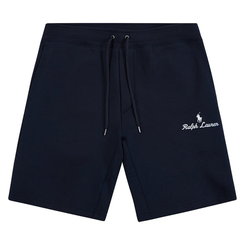 Double-Knit Embroidered Short | Aviator Navy