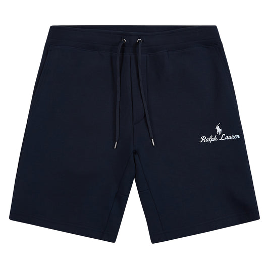Double-Knit Embroidered Short | Aviator Navy