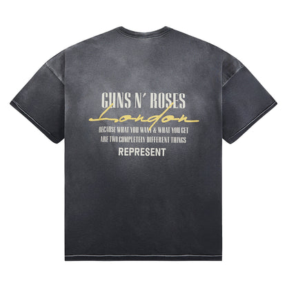 Guns N' Roses Cross Tee | Stained Black