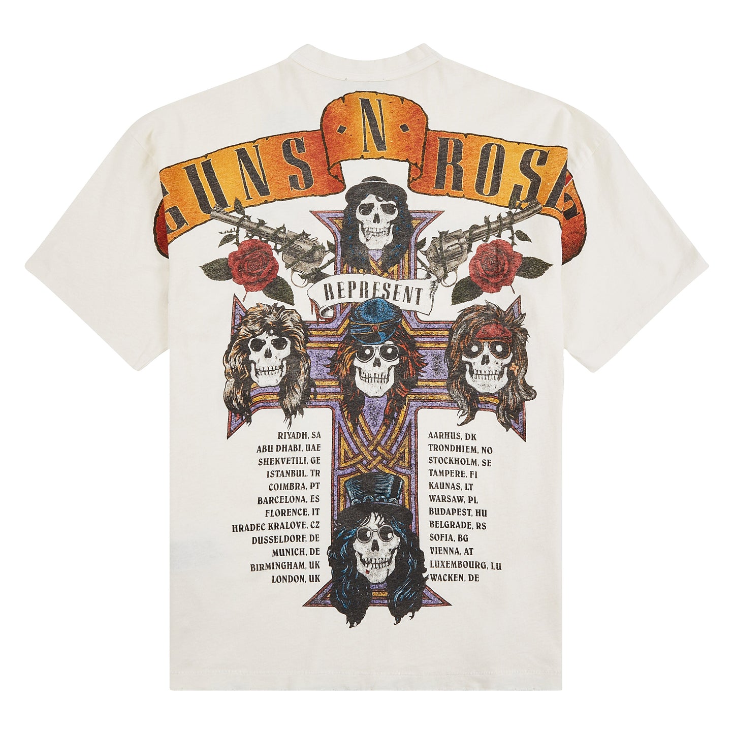 Guns N' Roses Tour Tee | Flat White