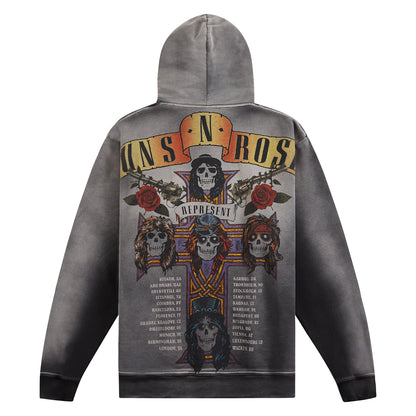 Guns N' Roses Tour Hoodie | Stained Black