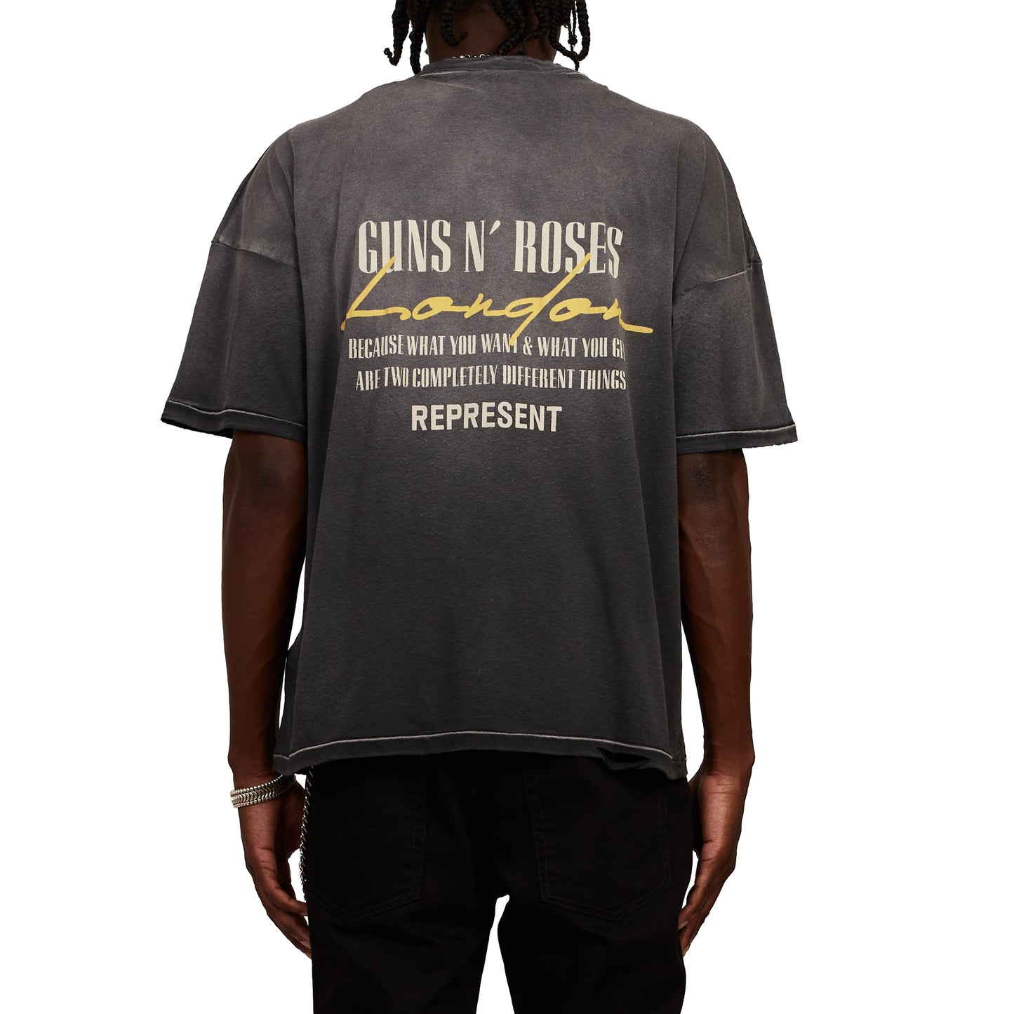 Guns N' Roses Cross Tee | Stained Black