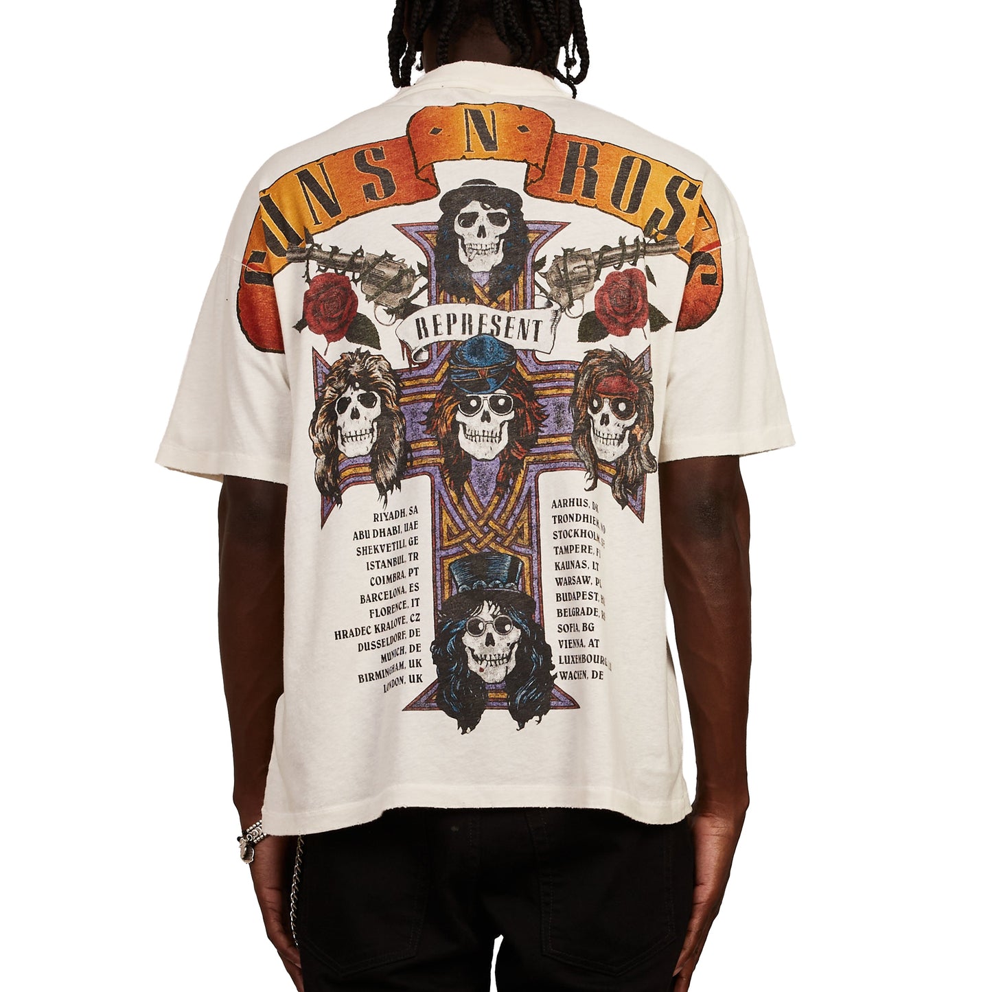 Guns N' Roses Tour Tee | Flat White