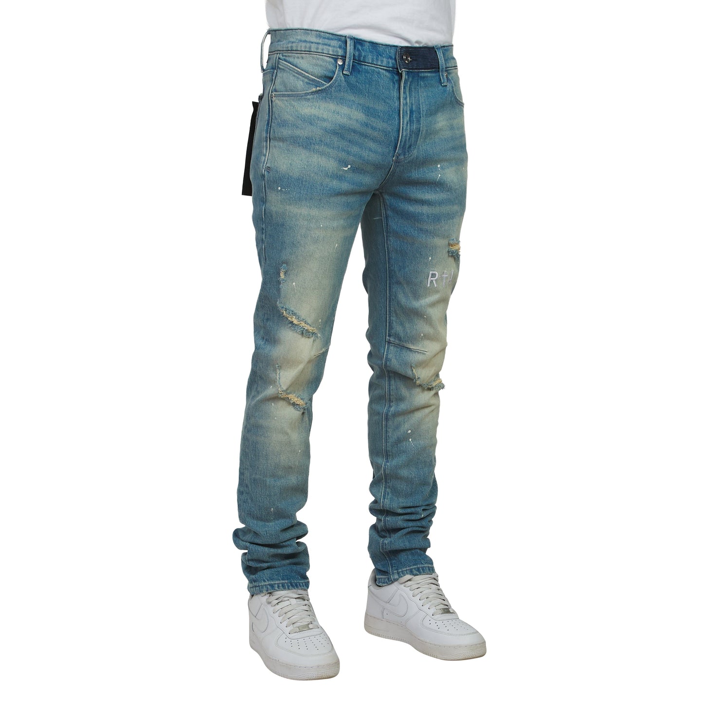 Clayton Medium Blue Painted Denim
