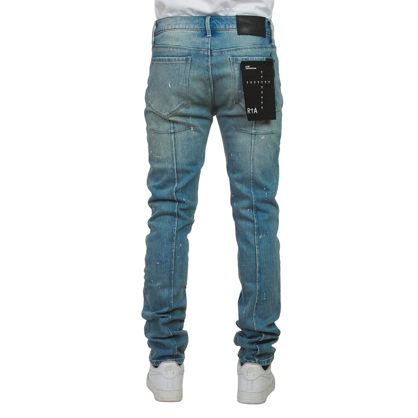 Clayton Medium Blue Painted Denim