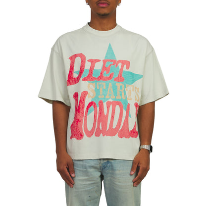 Jumbo Star Tee | Antique White
