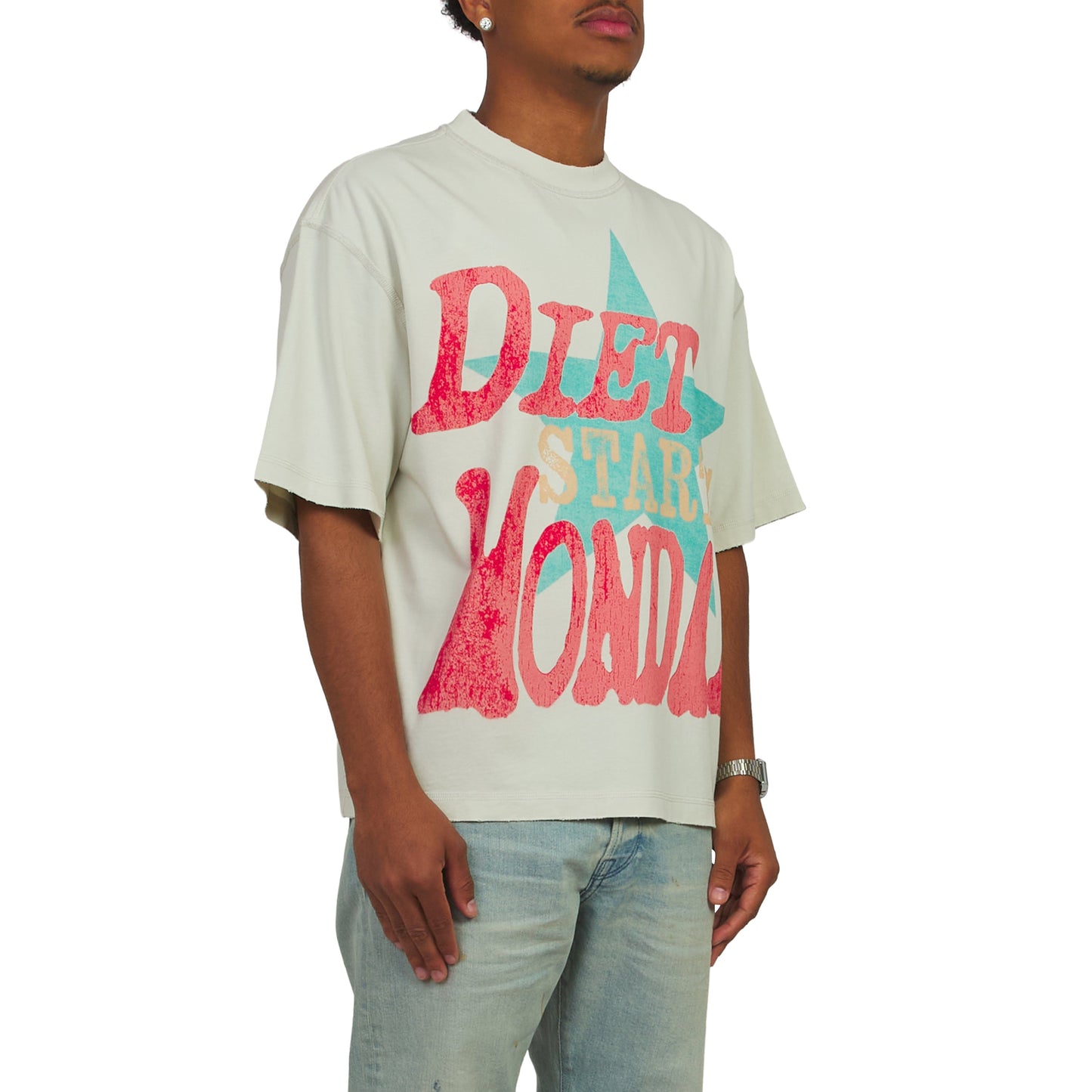 Jumbo Star Tee | Antique White