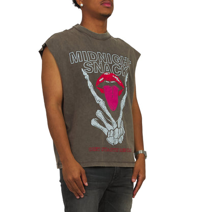 Midnight Snack Sleeveless Tee | Vintage Black