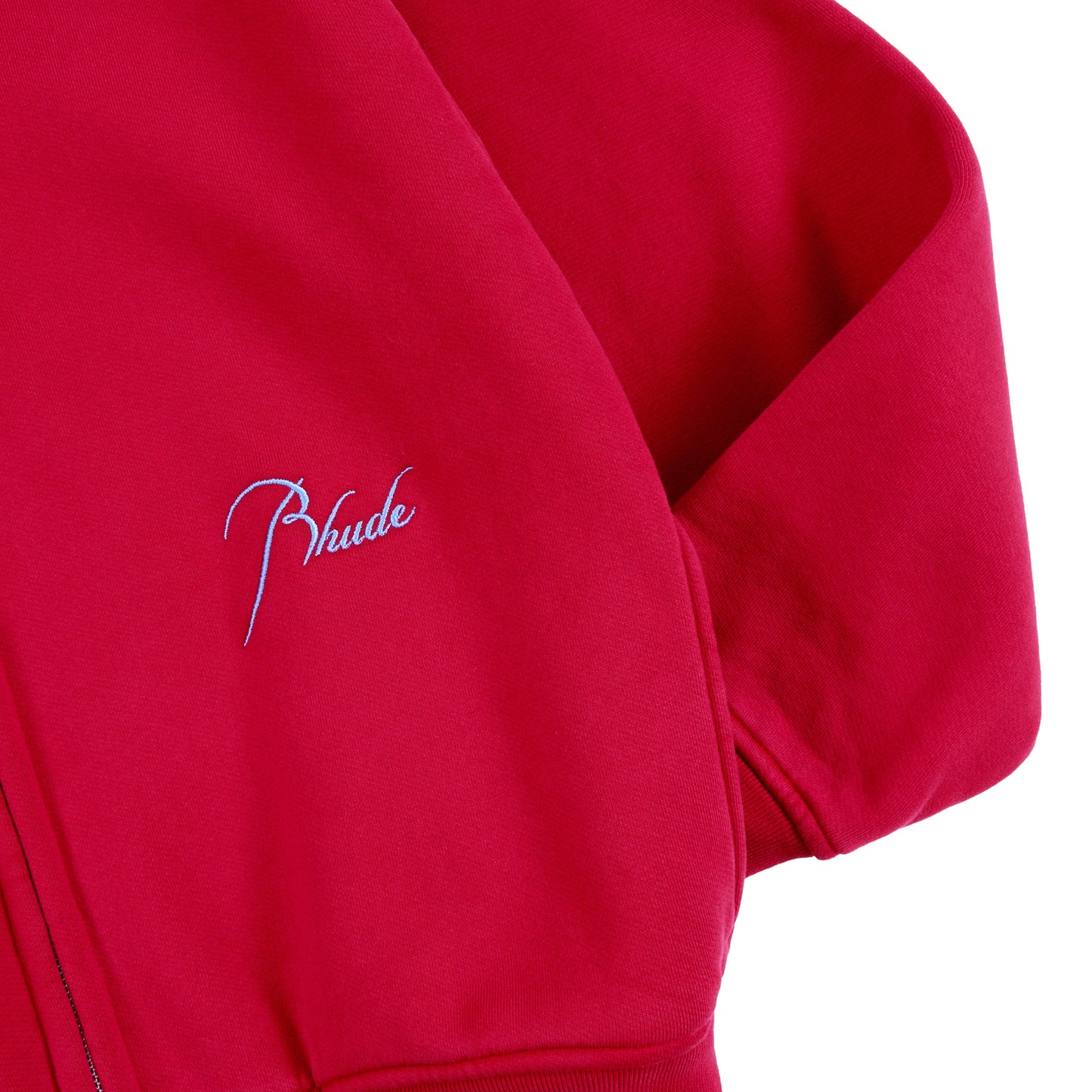 Classique 2 Zip Up Hoodie | Riviera Red/Sky Blue