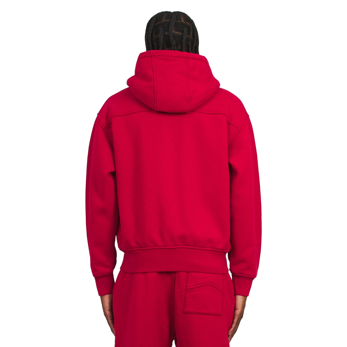 Classique 2 Zip Up Hoodie | Riviera Red/Sky Blue
