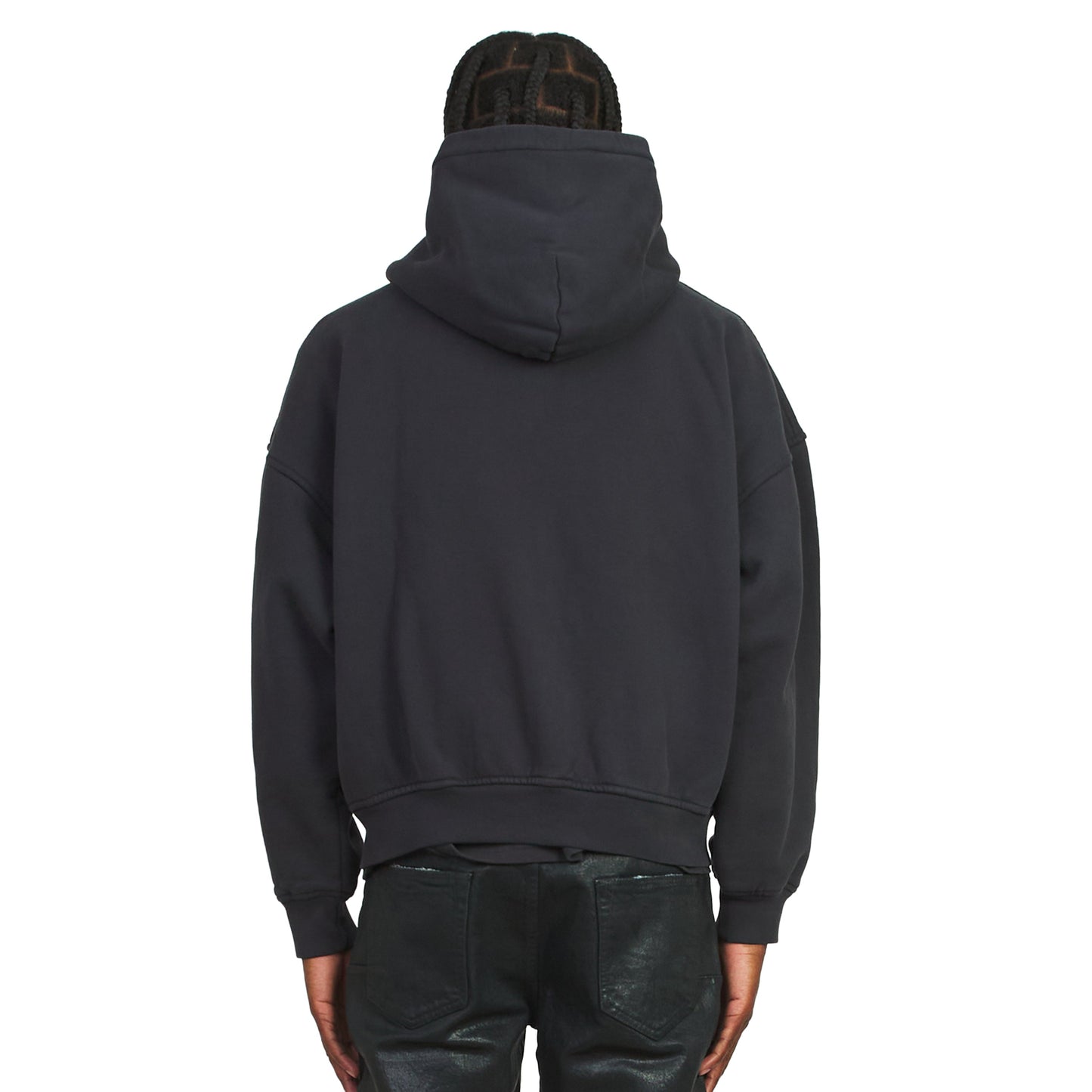 Eagle Pass Zip-Up Hoodie | Vintage Black/White