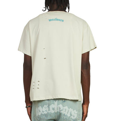 Patch Star Head Tee | Ivory/Blue