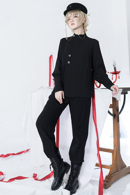 Black Princess Chronicles The Stars Change in Positions Embroidered Ouji Lolita Trousers