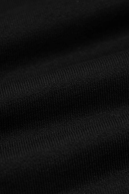 Black Metal Double Zipper Round Collar Long Sleeves Women's Gothic Coat