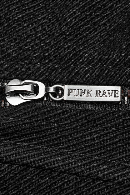 Black Lace-Up Metal Skull Doomsday Women's Gothic Corset