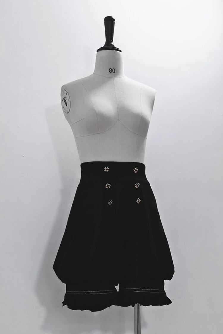 Black Anxious Rabbit Ouji Fashion Gothic Lolita Shorts
