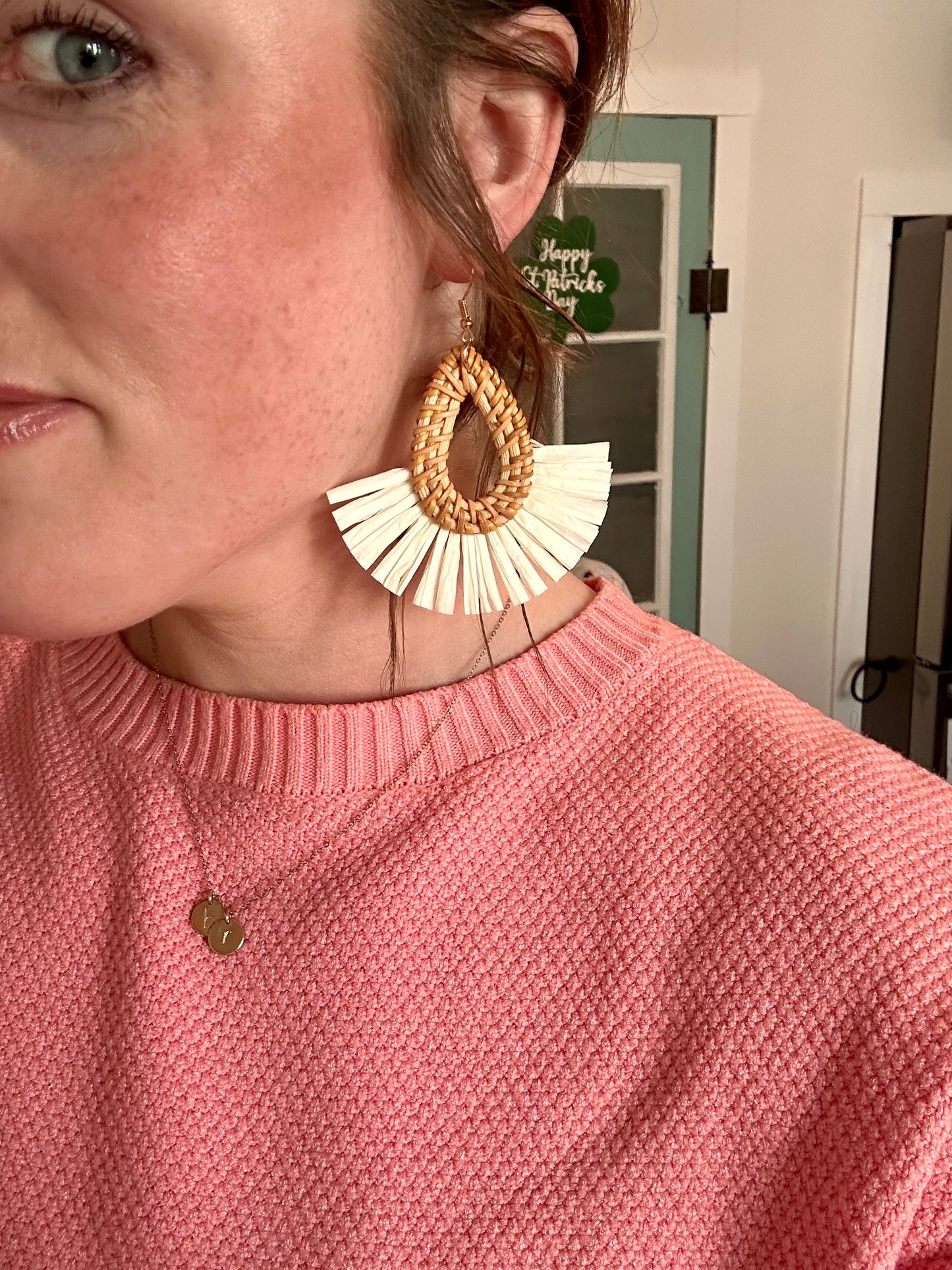 Beautiful Raffia Earrings