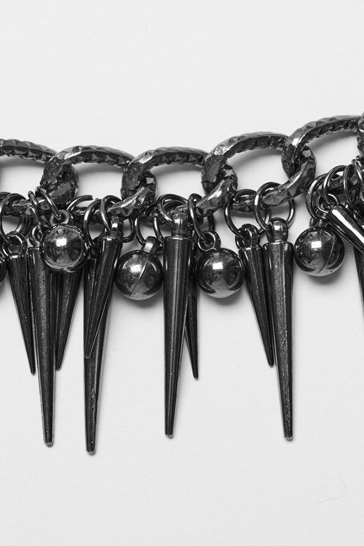 Black Adjustable Metal Waist Chain Women's Steampunk Body Harness