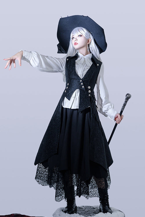 Black Princess Chronicles Burn To Ash Female Gothic Ouji Lolita Long Vest