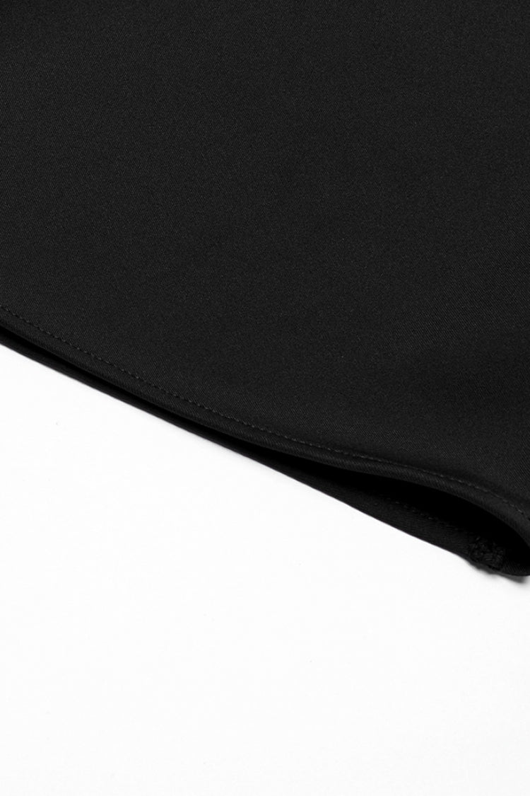 Black Mesh Asymmetric Zipper Men's Punk Pants