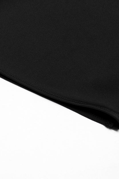 Black Mesh Asymmetric Zipper Men's Punk Pants