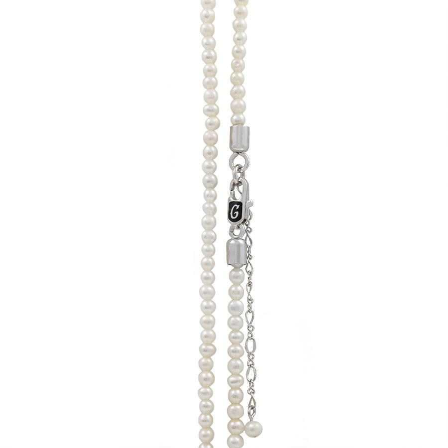 8+2" 3mm White Pearl Anklet