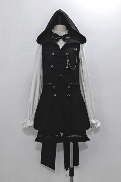 Black Anxious Rabbit Ouji Fashion Gothic Lolita Shorts