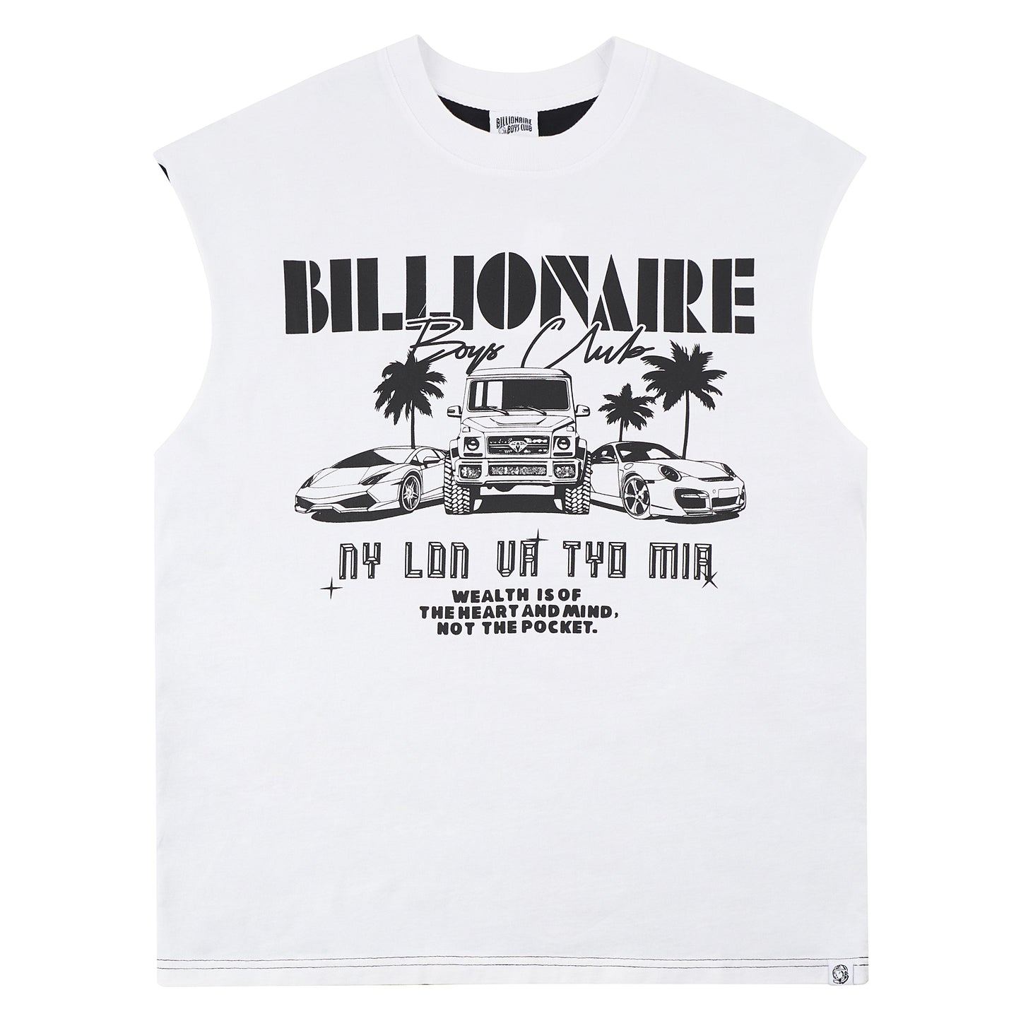 Ride Sleeveless Tee | White