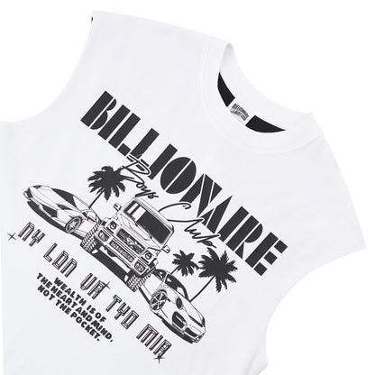 Ride Sleeveless Tee | White