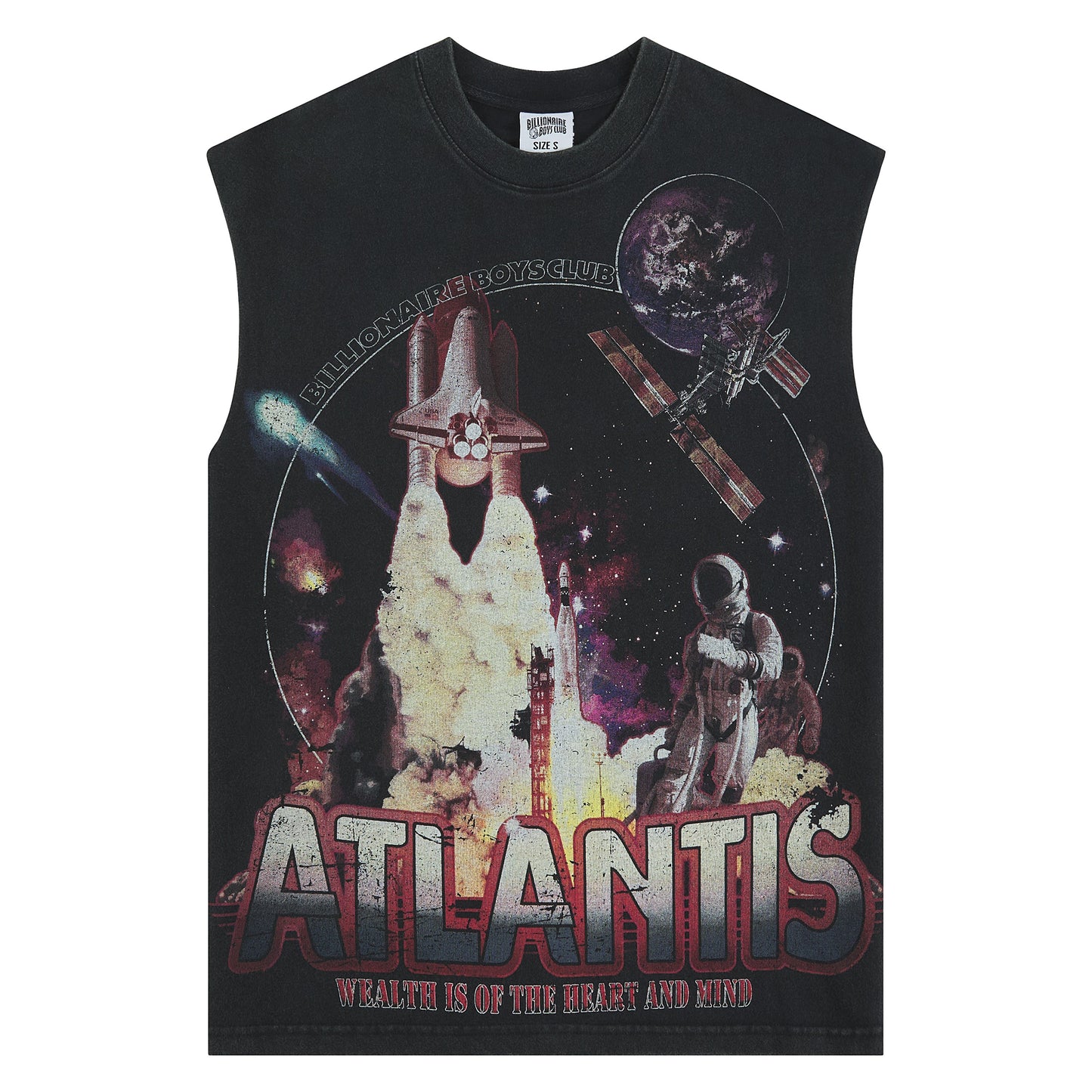 New Atlantis Sleeveless Tee | Black