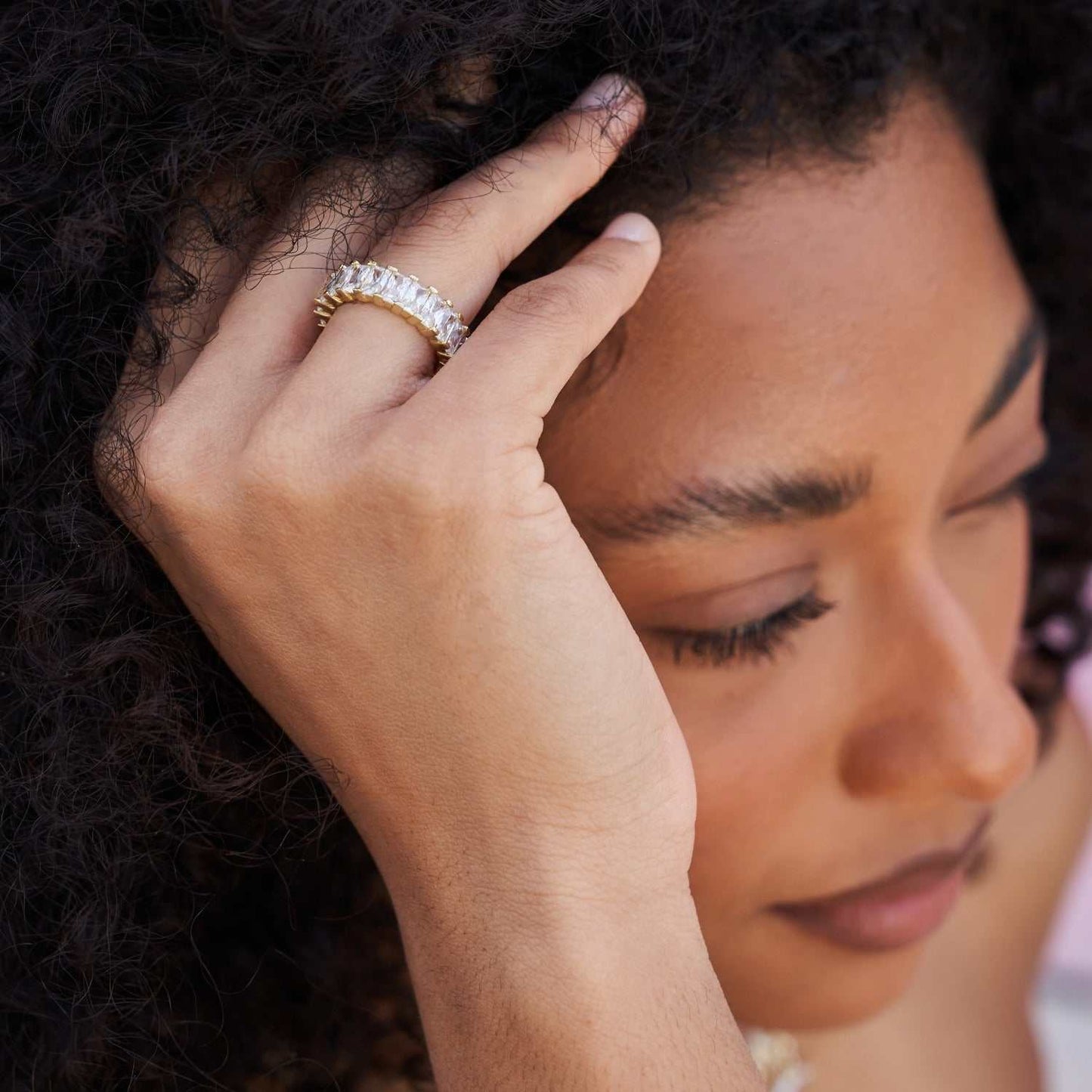Baguette Ring in Yellow Gold Vermeil