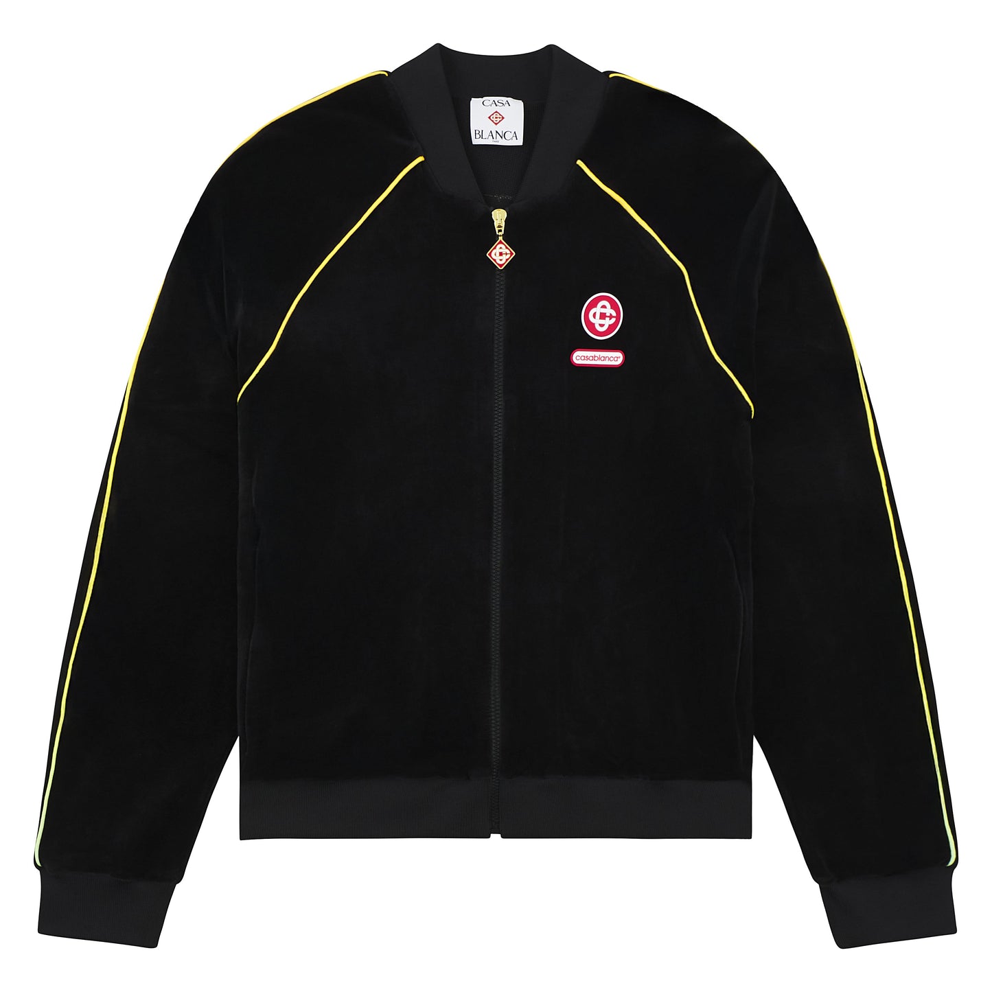 Gradient Piping Velour Track Jacket