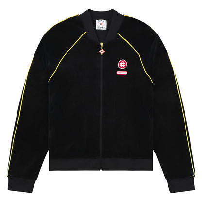 Gradient Piping Velour Track Jacket