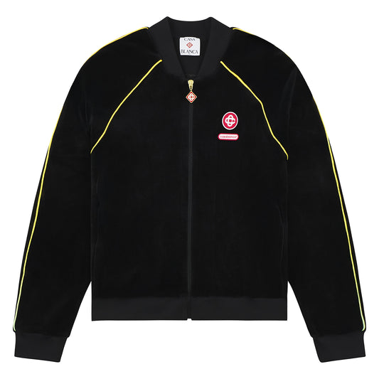 Gradient Piping Velour Track Jacket