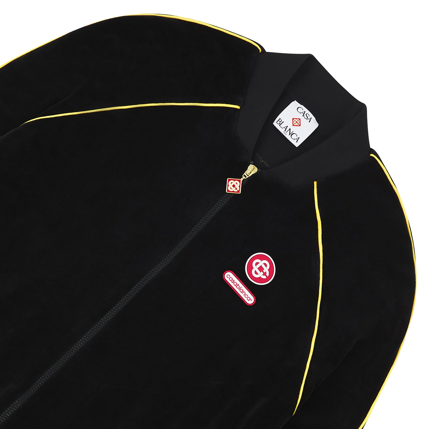 Gradient Piping Velour Track Jacket