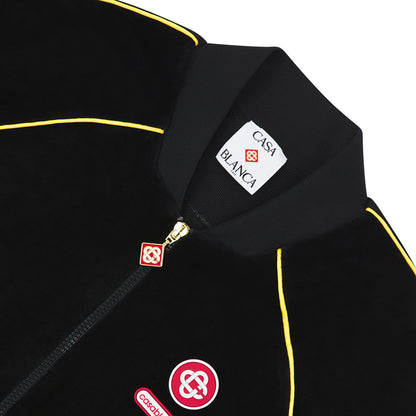 Gradient Piping Velour Track Jacket