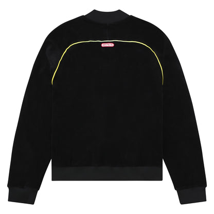 Gradient Piping Velour Track Jacket