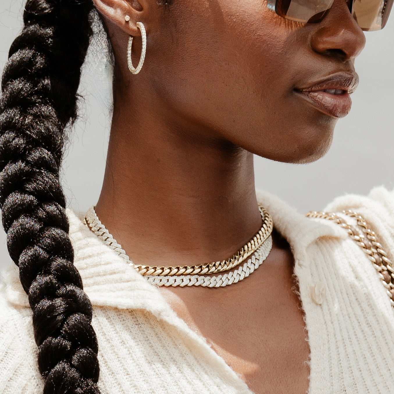 8.5mm Diamond Prong + 8mm Miami Cuban Chain Bundle