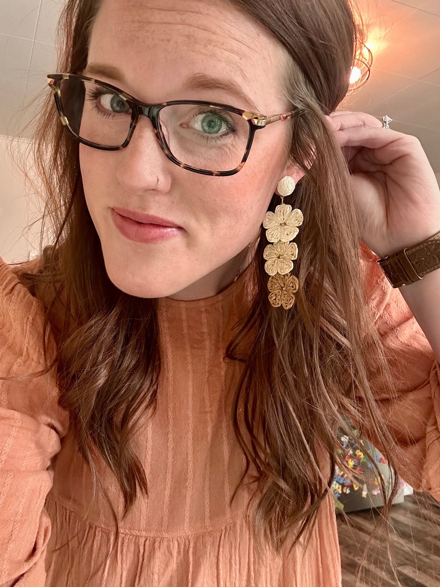 Beautiful Raffia Earrings