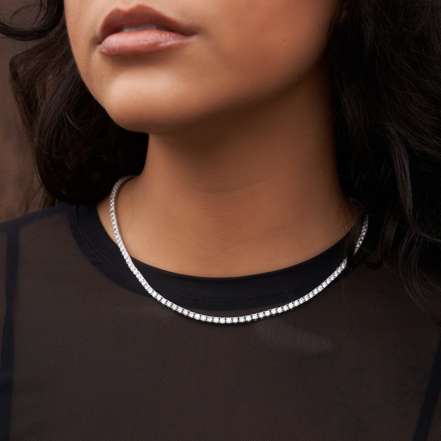 3mm Tennis Necklace
