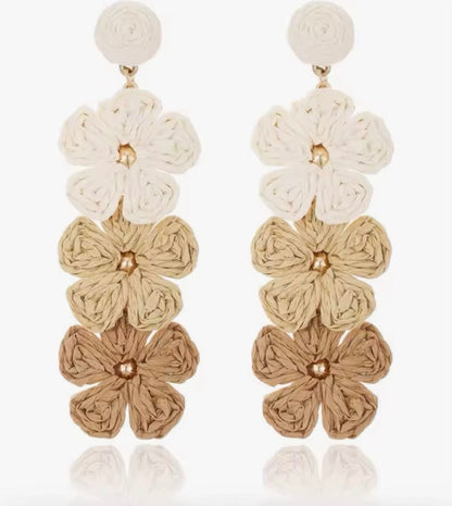 Beautiful Raffia Earrings