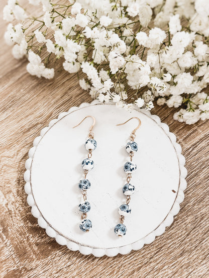 Beautiful Porcelain Drop Earrings